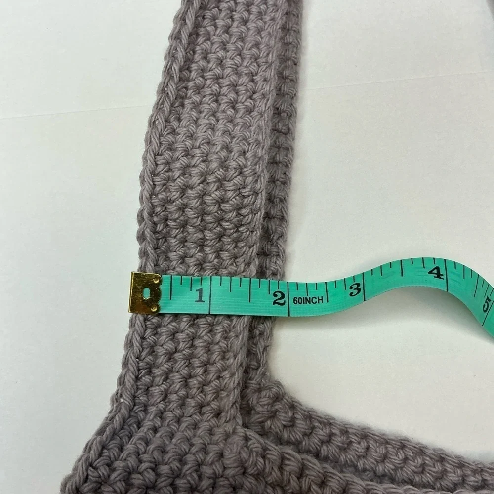 Large Crochet Mesh Market Bag Cotton and Acrylic Handcrafted‎ Handmade Reusable